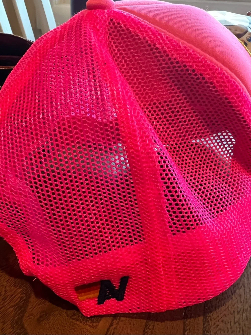 Aviator Nation Pink 'Stay Grounded' Rainbow Patch Cap